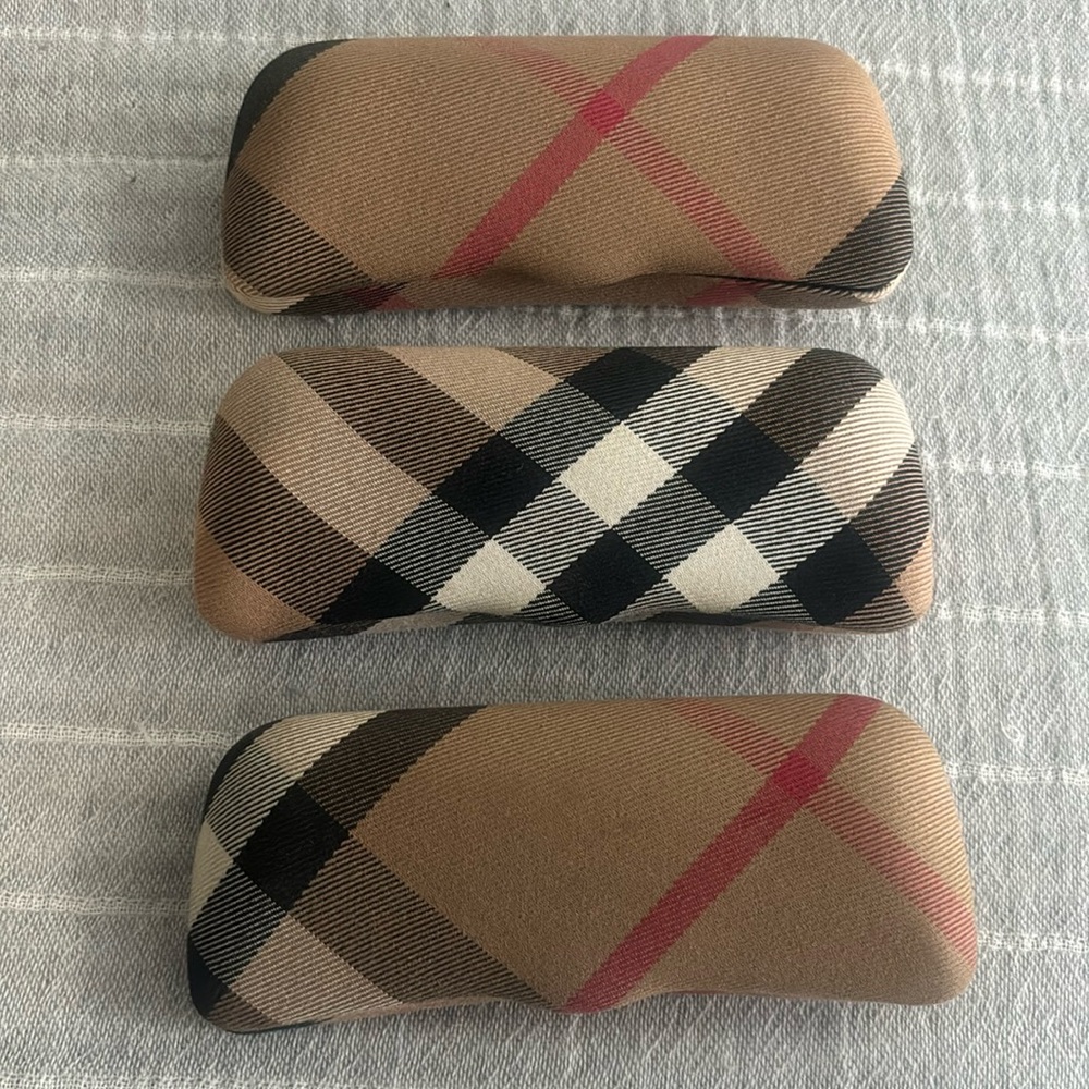 3 Burberry eyeglass cases. ALL 3 FOR $40!